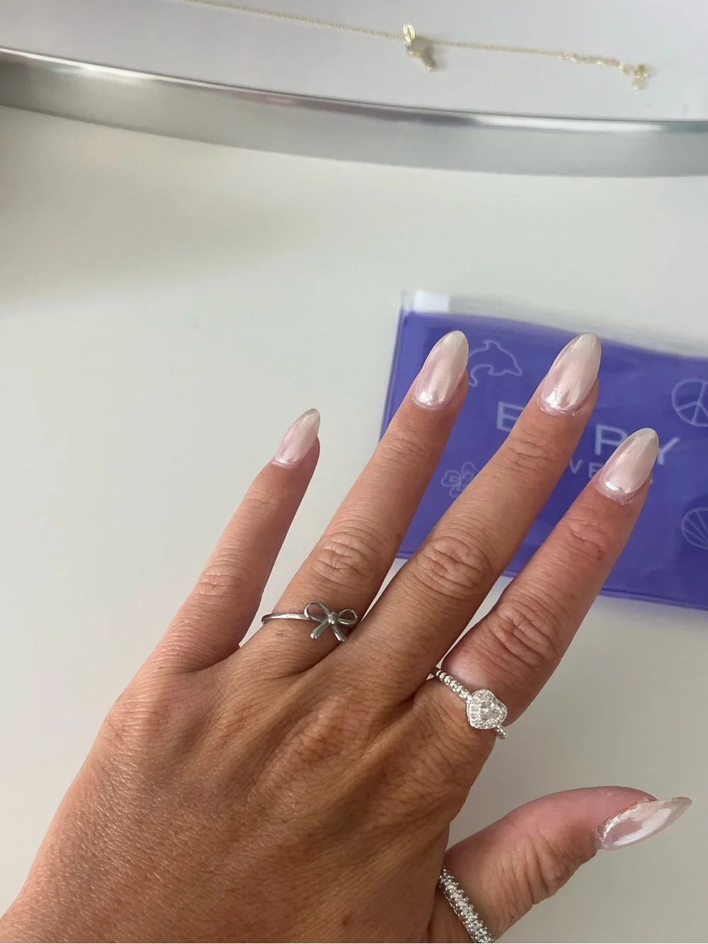 Set of 5 Silver Rings - Evry Jewels